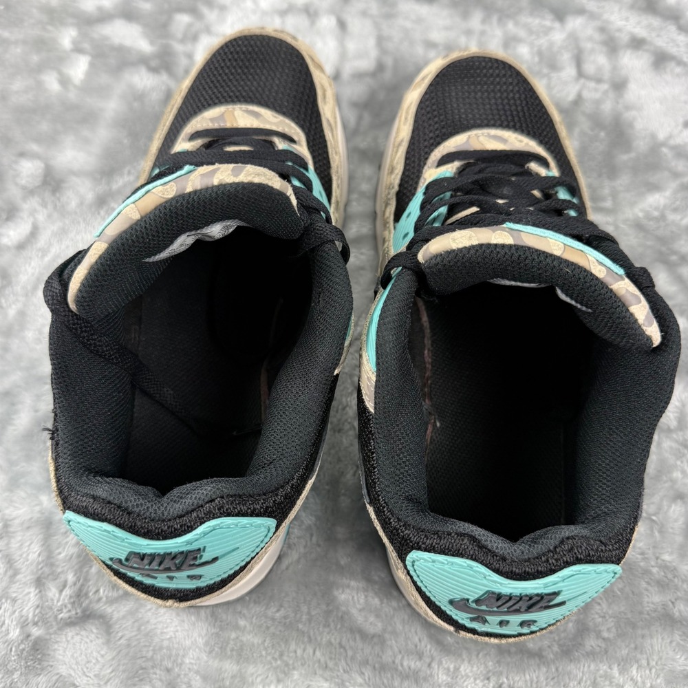 Nike Air Max 90 Desert Camo Teal Black Sneakers IF3092-100 Womens 7.5 Youth 6Y - Picture 12 of 16